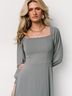 Baltic Born 100% Polyester Solid Blue Casual Dress Size M - photo 5