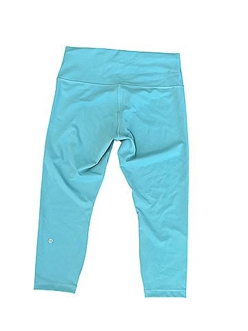 Lululemon Athletica Wunder Train HR Crop Tight 23” - Tidal Teal Yoga Pants (view 2)