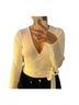 Zara 100% Cotton White Long Sleeve Top Size M - photo 1