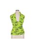 FUZZI Floral Green Sleeveless Top Size XL - photo 1