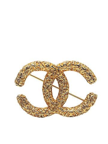 Chanel Chanel Coco Mark Lava Motif Vintage Brooch 93A Gold Plated Women's CHANEL (view 1)