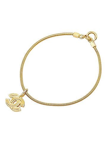 Chanel Chanel Coco Mark Bracelet 01P Gold Plated Women's CHANEL (view 1)