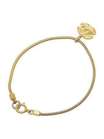 Chanel Chanel Coco Mark Bracelet 01P Gold Plated Women's CHANEL (view 2)