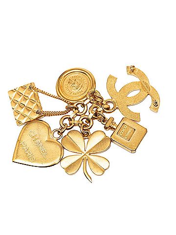 Chanel Chanel Coco Mark Heart Clover Matelassé Perfume Bottle Motif Vintage Brooch 95A Stamp Gold Plated Women's CHANEL (view 2)