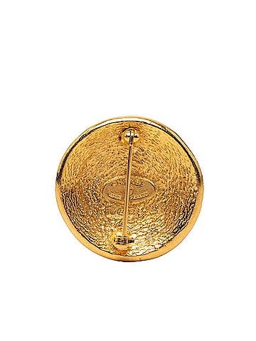 Chanel Chanel 31 Rue Cambon Vintage Round Brooch Gold Plated Women's CHANEL (view 2)