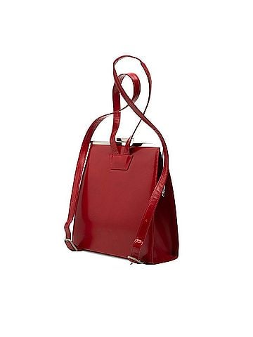Saint Laurent Saint Laurent Backpack Daypack Rucksack Red Leather Women's SAINT LAURENT (view 2)