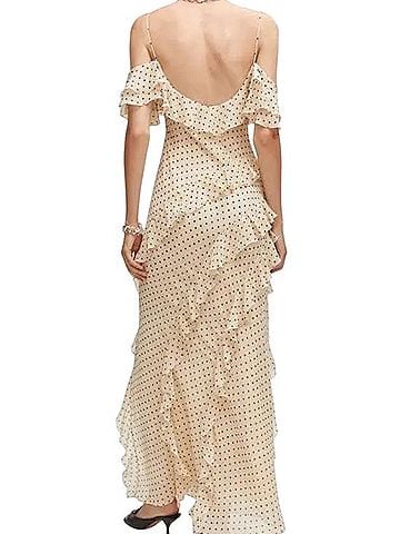 Speechless Speechless Cream Polka Dot cold shoulder Ruffle Maxi Dress Casual Dress (view 2)