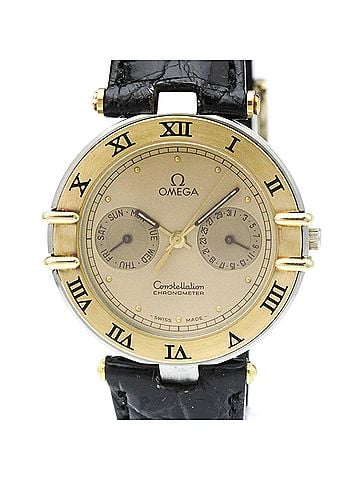 Omega OMEGA Constellation Day Date 18K Gold Steel Watch 196.1080 Polished (view 1)