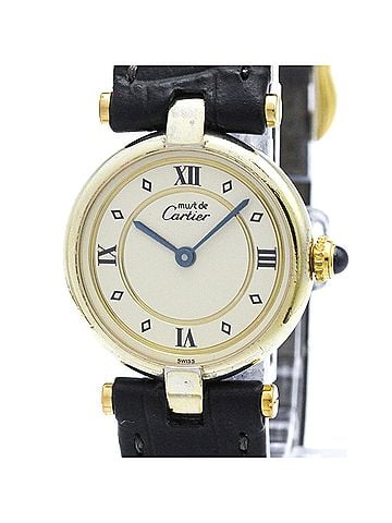 Cartier CARTIER Must Vendome Vermeil Gold Plated Quartz Ladies Watch 590004 (view 1)