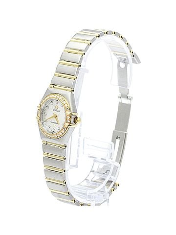 Omega OMEGA Constellation Diamond MOP 18K Gold Steel Watch 1267.75 Polished (view 2)