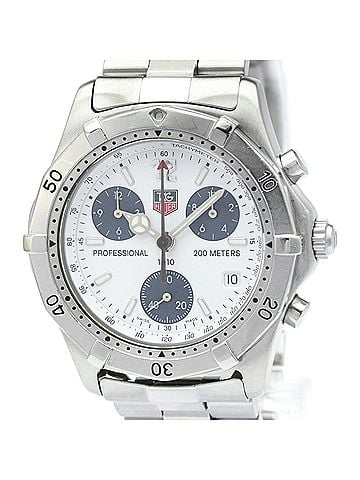 TAG Heuer TAG HEUER 2000 Classic Professional Chronograph Watch CK1111 Polished (view 1)