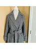 BCBGeneration Houndstooth Brown Blue Coat Size S - photo 3