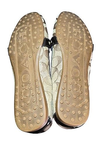 Coach Signature Canvas Flats (view 2)