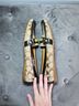 Coach 100% Canvas Solid Tan Brown Flats Size 11 - photo 5
