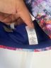 Athleta Floral Multi Color Blue Bodysuit Size S - photo 3