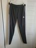 Adidas 100% Polyester Black White Track Pants Size M - photo 3