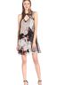 Guess 100% Polyester Floral Black Ivory Orange Cocktail Dress Size M - photo 2