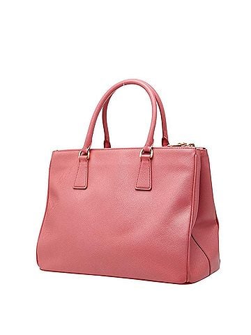 Prada Prada Galleria Triangle Logo Plate Handbag Shoulder Bag 2WAY BN2274 Pink Saffiano Leather Women's PRADA (view 2)