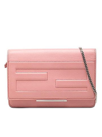 Fendi Fendi Chain Shoulder Bag Wallet 8M0346 Pink Leather Women's FENDI (view 1)