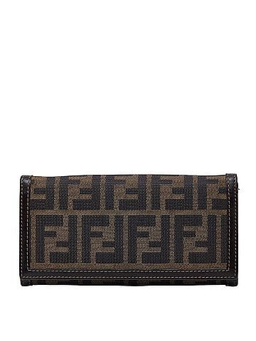 Fendi Fendi Zucca Long Wallet 2309 30851 088 Brown Canvas Leather Women's FENDI (view 1)