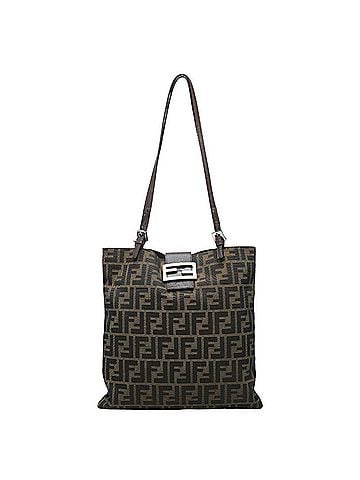 Fendi Fendi Zucca Tote Bag, Shoulder Brown Canvas Leather, Women's FENDI (view 1)