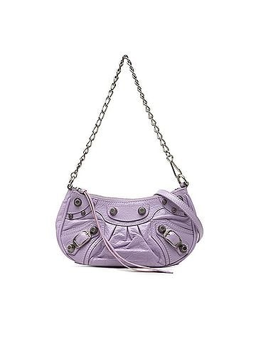 Balenciaga Balenciaga Lucagol Mini Chain Handbag Shoulder Bag 2WAY 695814 Purple Leather Women's BALENCIAGA (view 1)