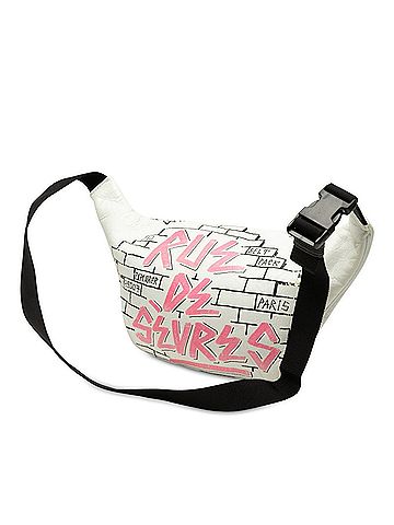 Balenciaga Balenciaga Graffiti Explorer Body Bag Waist 529550 White Leather Women's BALENCIAGA (view 2)