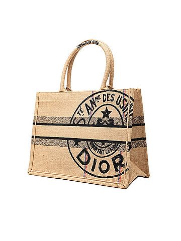 Christian Dior Christian Dior Dior Book Tote Medium Bag Handbag Beige Black Canvas Women's (view 2)