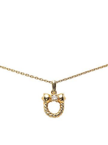 Christian Dior Christian Dior Dior Chain Pendant Necklace, 750 Plated 18KYG Yellow Gold, Diamond, Women's. (view 1)