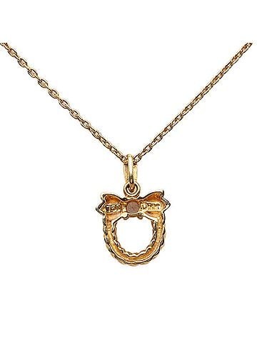 Christian Dior Christian Dior Dior Chain Pendant Necklace, 750 Plated 18KYG Yellow Gold, Diamond, Women's. (view 2)