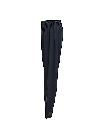 Mansur Gavriel Mansur Gavriel Drawstring Straight Leg Pants in Navy Blue Viscose (view 2)