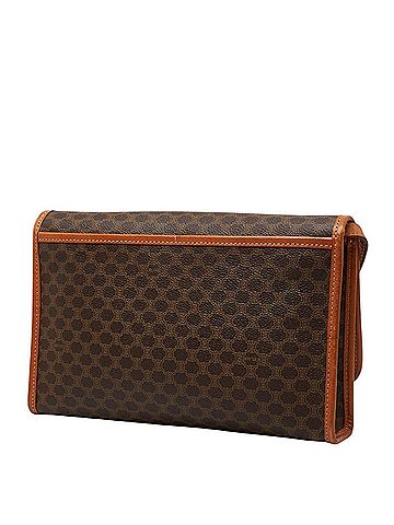 Céline Celine Macadam Crossbody Shoulder Bag, Brown Leather, Women's CELINE (view 2)