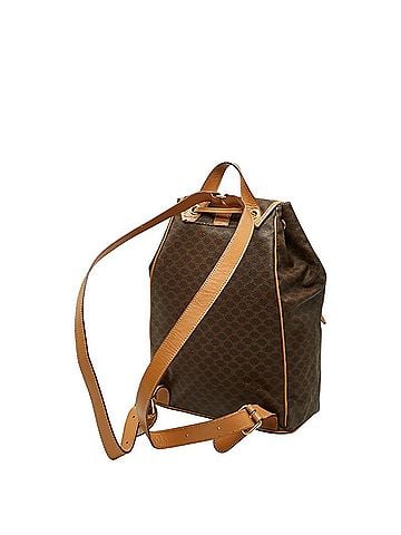 Céline Celine Macadam Backpack M161 Brown Leather Women's CELINE (view 2)