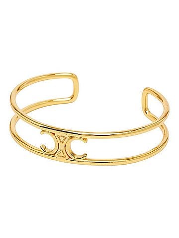 Céline Celine Maillon Triomphe Bracelet Bangle Gold Plated Women's CELINE (view 1)