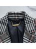 Trina Turk 63% Polyester 34% Viscose 3% Elastane 100% Acetate Graphic Gray Blazer Size 6 - photo 3