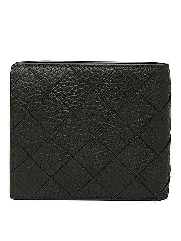 Bottega Veneta Bottega Veneta Intrecciato Bi-fold Wallet, Dark Green Leather, Men's. (view 1)