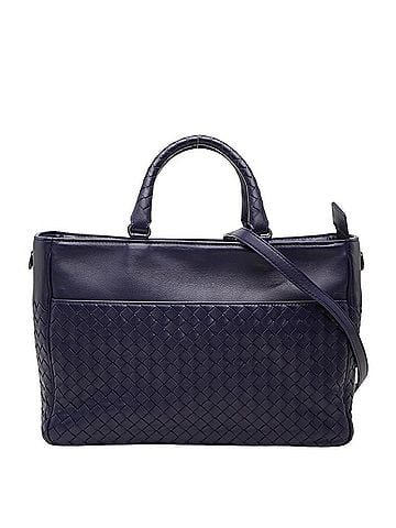 Bottega Veneta Bottega Veneta Intrecciato Handbag Shoulder Bag 2-Way Navy Leather Women's BOTTEGAVENETA (view 1)