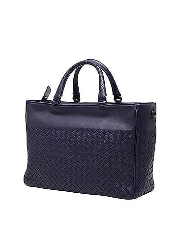 Bottega Veneta Bottega Veneta Intrecciato Handbag Shoulder Bag 2-Way Navy Leather Women's BOTTEGAVENETA (view 2)