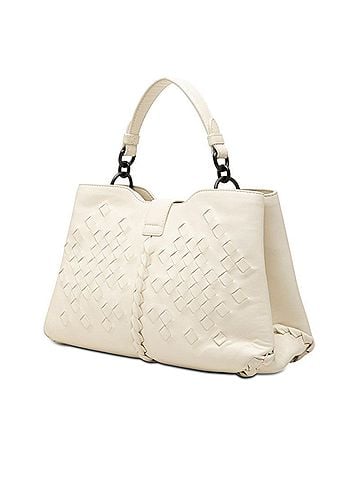 Bottega Veneta Bottega Veneta Intrecciato Napoli Handbag Shoulder Bag 2-Way Off-White Leather Women's BOTTEGAVENETA (view 2)