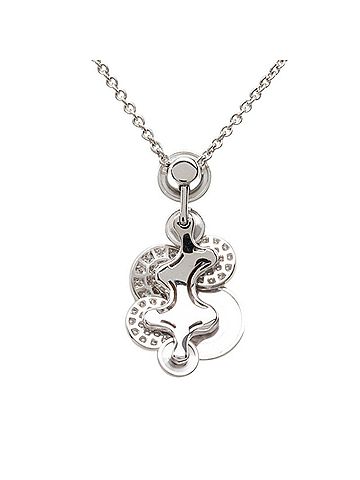 Bvlgari Bulgari Cycladi Pendant Necklace, 18K White Gold (750), Women's, BVLGARI (view 2)
