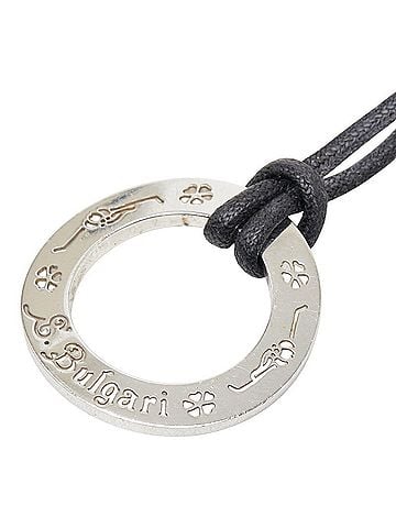 Bvlgari BVLGARI Save the Children Round Motif Necklace, SV925 Silver, Women's. (view 1)