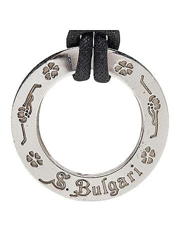 Bvlgari BVLGARI Save the Children Round Motif Necklace, SV925 Silver, Women's. (view 2)