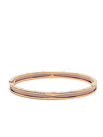 Bvlgari Bulgari B-zero1 Bracelet Bangle, Size L, 18KPG Pink Gold 750 Metal, Women's, BVLGARI (view 1)