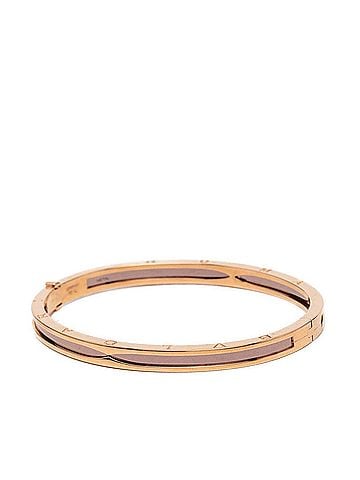 Bvlgari Bulgari B-zero1 Bracelet Bangle, Size L, 18KPG Pink Gold 750 Metal, Women's, BVLGARI (view 2)