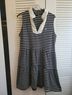 Nautica Stripes Blue White Casual Dress Size L - photo 4