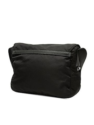 Prada Prada Triangle Logo Plate Crossbody Shoulder Bag 1BD953 Black Nylon Leather Women's PRADA (view 2)