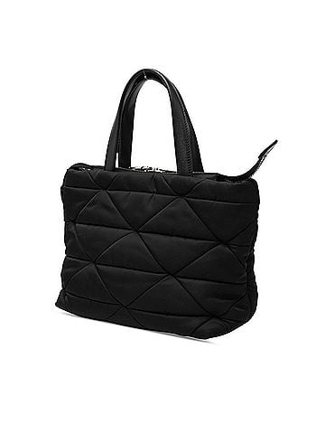 Prada Prada Triangle Logo Plate Re-Nylon Small Padded Shoulder Bag Tote 2WAY 1BG373 Black Nylon Women's PRADA (view 2)