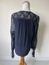 Rebecca Taylor 100% Silk Blue Blouse Size 4 - photo 10