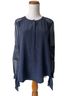 Rebecca Taylor 100% Silk Blue Blouse Size 4 - photo 1