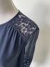 Rebecca Taylor 100% Silk Blue Blouse Size 4 - photo 4